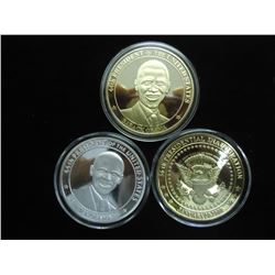 3-2009 BARACK OBAMA INAUGURATION TOKENS (PF)