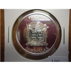 2013 FIJI DOLLAR TAKU TURTLE UNC HALF OZ. SILVER