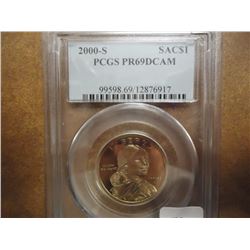 2000-S SACAGAWEA DOLLAR PCGS PR69 DCAM