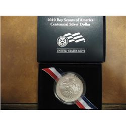 2010-P BOY SCOUTS OF AMERICA UNC SILVER DOLLAR