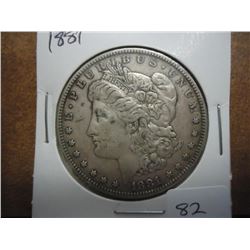 1881 MORGAN SILVER DOLLAR