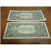 Image 2 : 2-2003-A $1 FRN'S LOW CONSECUTIVE SERIAL 'S UNC