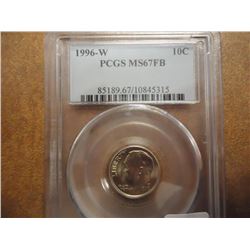 1996-W ROOSEVELT DIME PCGS MS67FB