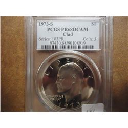 1973-S IKE DOLLAR PCGS PR68 DCAM