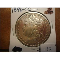 1890-CC MORGAN SILVER DOLLAR