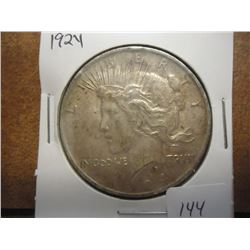 1924 PEACE SILVER DOLLAR