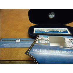 2000 CANADA TALL SHIPS STAMP & COIN SET