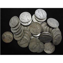 INVESTOR LOT OF 40-35% SILVER JEFFERSON WAR NICS