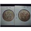 Image 2 : 1964 & 64-D 90% SILVER KENNEDY HALF DOLLARS