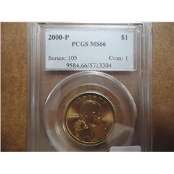 2000-P SACAGAWEA DOLLAR PCGS MS66