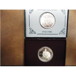 1982 D & S WASHINGTON COMMEMORATIVE HALVES