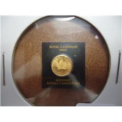 CANADA 1 GRAM GOLD MAPLE LEAF .9999
