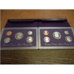 1990 & 1992 US PROOF SETS (WITH BOXES)