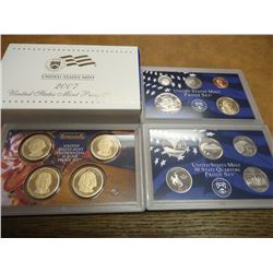 2007 US PROOF SET (WITH BOX) 14 PIECES