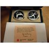 Image 1 : 1988 CANADA OLYMPIC WINTER GAMES 2 COIN SILVER SET