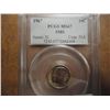 Image 1 : 1967 SMS ROOSEVELT DIME PCGS MS67
