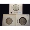 Image 1 : 1901,09 & 20 CANADA SILVER 25 CENTS