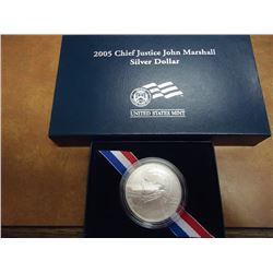 2005-P JUSTICE MARSHALL UNC SILVER DOLLAR