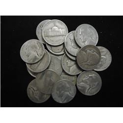 20 35% SILVER JEFFERSON WAR NICKELS