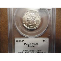 2007-P IDAHO QUARTER PCGS MS66