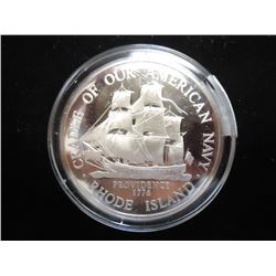 33 GRAM PROOF SILVER RHODE ISLAND ROUND