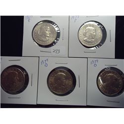 2-1979-P & 3-1979-D SBA DOLLARS UNC