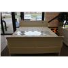 Image 1 : 5 PCS WHITE SOLID WOOD KING SIZE BEDROOM SUITE TOTAL RETAIL PRICE $3, 270