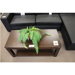 WALNUT RECTANGULAR COFFEE TABLE RETAIL PRICE $487