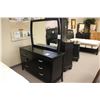 Image 2 : 3 PCS DARK WOOD PATTERN QUEEN SIZE BED RETAIL PRICE $1, 199