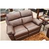 Image 2 : 3PCS BROWN LEATHER RECLINING SOFA, LOVESEAT & CHAIR SET TOTAL RETAIL PRICE $5,800