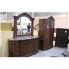 Image 1 : 4 PC MARBLE TOP BEDROOM SET RTL 6999.00