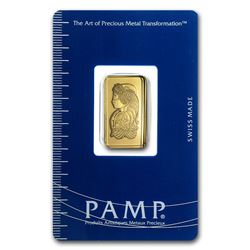 2.5 gram Gold Bar - Pamp Suisse Lady Fortuna (In Assay)