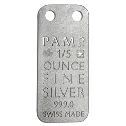 Orchid - 1/5 oz Proof Silver Pamp Ingot Pendant