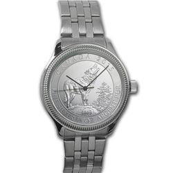 Men's 3/4 oz Wolf Watch - Stainless Steel Bracelet