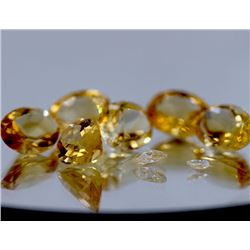 Citrine Oval set of 6 Loose Stones