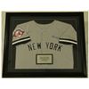 Image 1 : Yogi Berra Signed Yankees 23x27 Custom Framed Jersey Display (PSA COA)