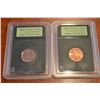 Image 1 : (2) 2005 Canada 1-Cent Slabbed