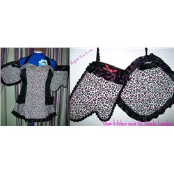 Angele Couturier kitchenwear set: pink hearts