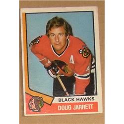 Doug Jarrett Black Hawks old hockey card