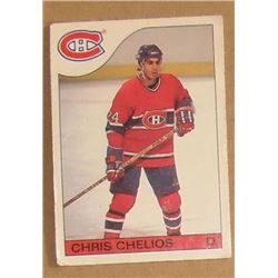 Chris Chelios 2nd Year 1985-86 TOPPS '85 NHL Hockey Card #51 Canadien