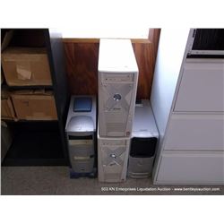 (2) ENERMAX TOWER COMPUTERS, DELL DIMENSIONS 5150, LIGHTINING TOWER COMPUTER 4X MONEY