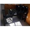 Image 1 : BLACK METAL GLASS TOP DESK