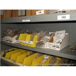 CONTENTS: SHELF--ASSORTED FITTINGS & PARTS