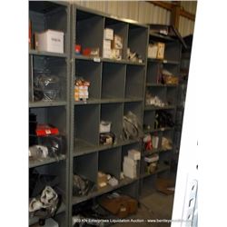 GREY METAL 7' PARTS SHELVING