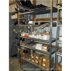 7' GREY METAL ADJUSTABLE SHELVING UNIT
