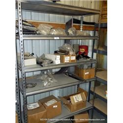 7' GREY METAL ADJUSTABLE SHELVING UNIT