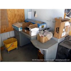 METAL DESK & CONTENTS