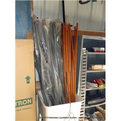 PLASTIC SHOP SINK, UMBRELLA, PLASTIC BRACKETS
