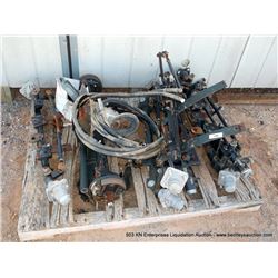 PALLET: ASSORTED FRONT & REAR CART AXLES