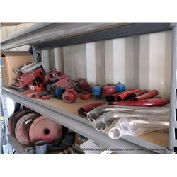 CONTENTS: SHELF--OIL AIR BREATHERS, BATTERY MOUNTS, OIL TUBES